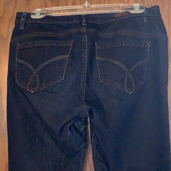 BUNDLE 4/$30. EUC CALVIN KLEIN ladies 29/8 curvy skinny stretch jeans dark denim - Picture 5 of 9